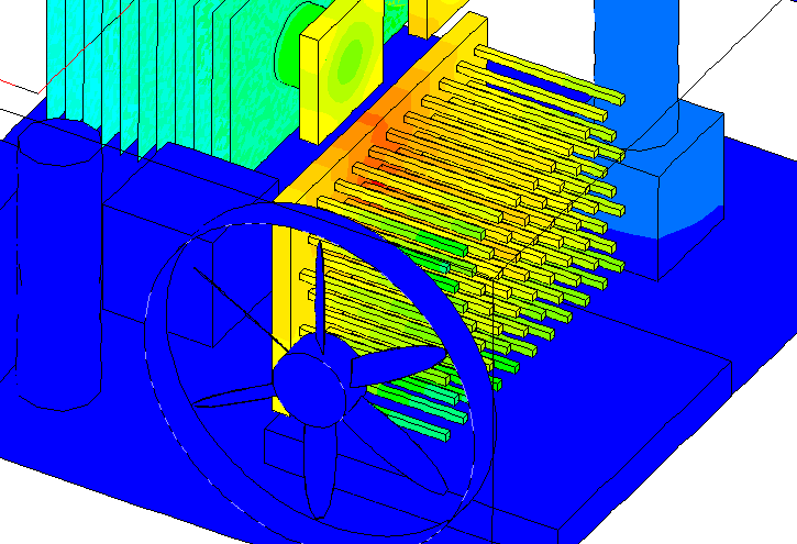 電子機器温度分布