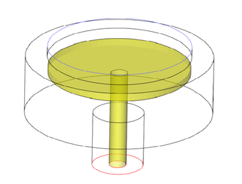 CVD装置の解析モデル図