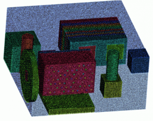 電子機器内メッシュ図