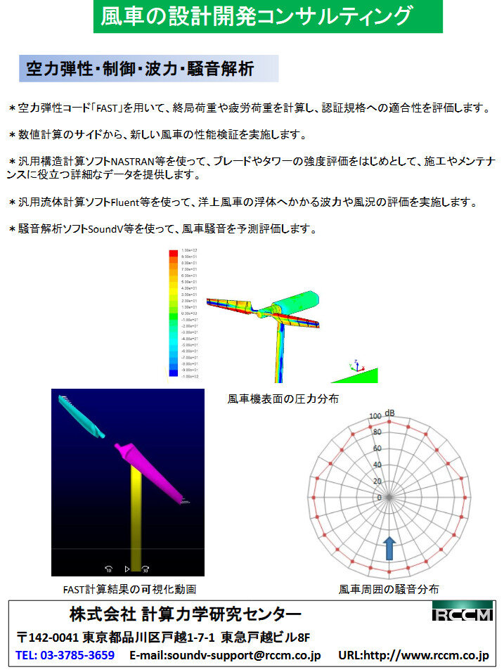 風車の設計開発コンサル