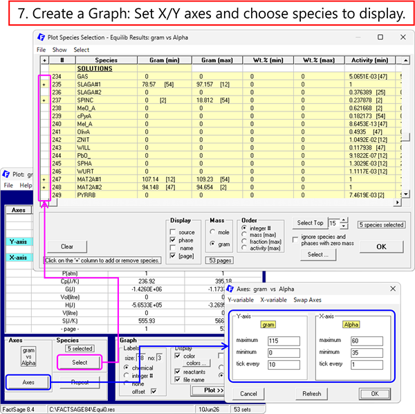 Graph setting