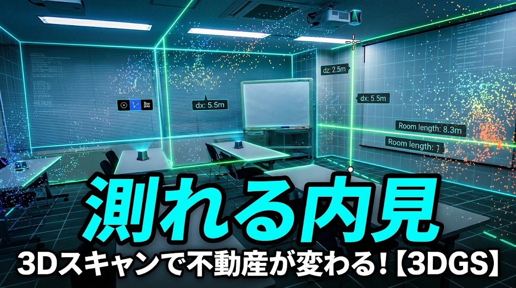 image from 測れる内見 ― 3D Gaussian Splatting を住まい・不動産に使う