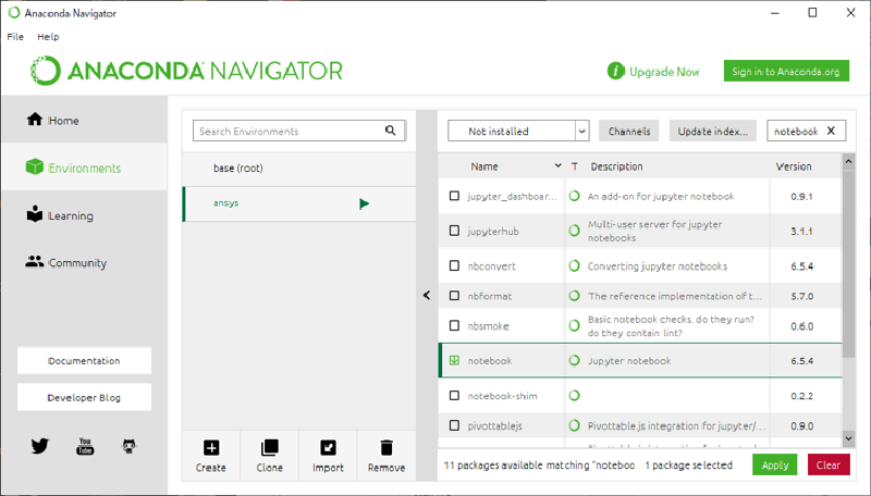 Jupyter notebookの追加