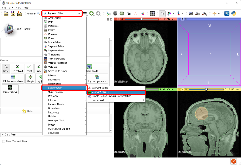 Segment Mesherの起動