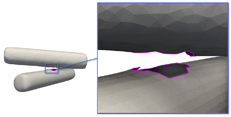 穴のあいた形状