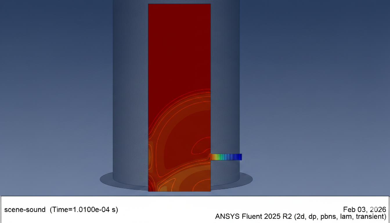 image from 高圧貯水タンクで発生する水撃現象のシミュレーション